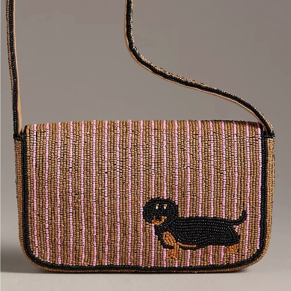 VIRAL ANTHROPOLOGIE FIONA DOG BAG DASCHUND - Picture 5 of 7